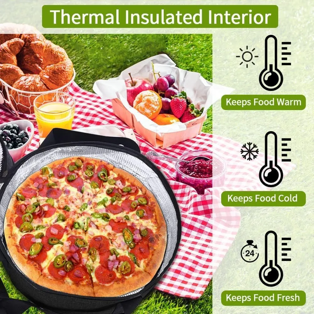 Insulated Double Decker Casserole Carrier - Hot or Cold Food, Pie & Salad Bowl Holder - Perfect for Parties/Picnics