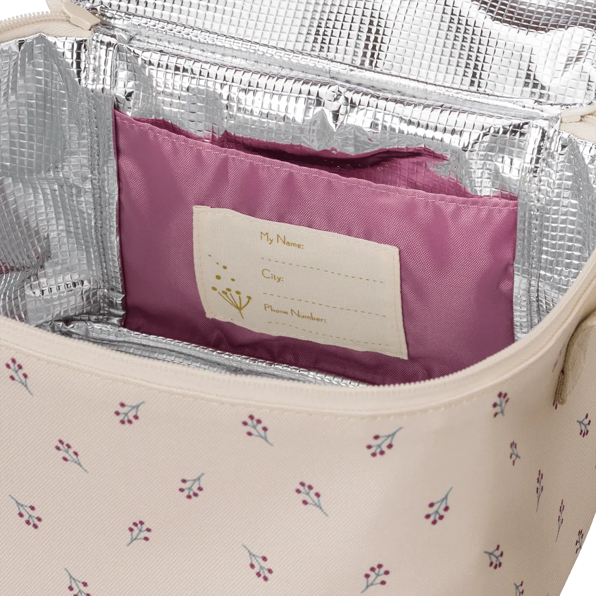 Insulated Large Lunch Bag - Berries