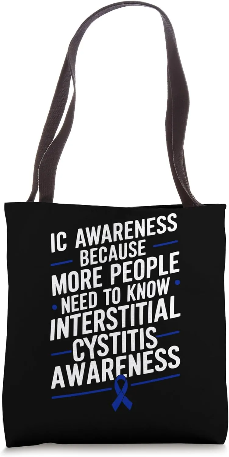 Interstitial Cystitis Awareness Bladder Pain Syndrome Tote Bag