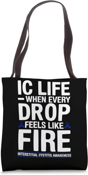 Interstitial Cystitis Awareness Bladder Pain Syndrome Tote Bag