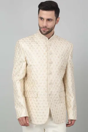 Ivory Embroidered Bandhgala