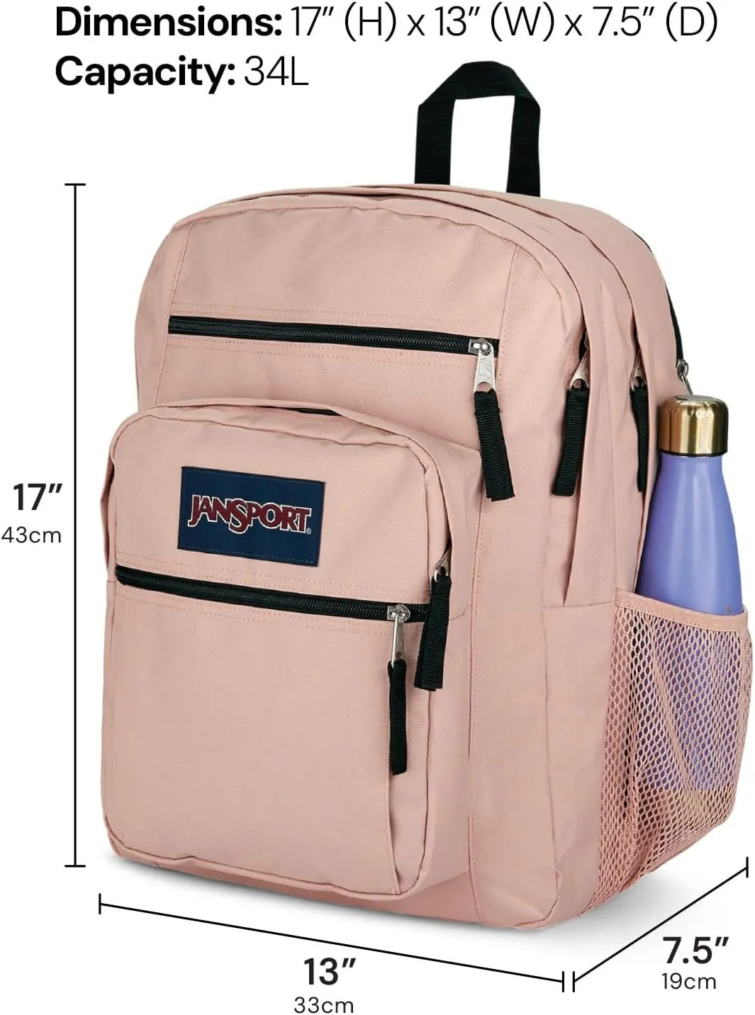 JanSport Laptop Backpack - Computer Bag with 2 Compartments, Ergonomic Shoulder Straps, 15” Laptop Sleeve, Haul Handle - Cyberspace Galaxy