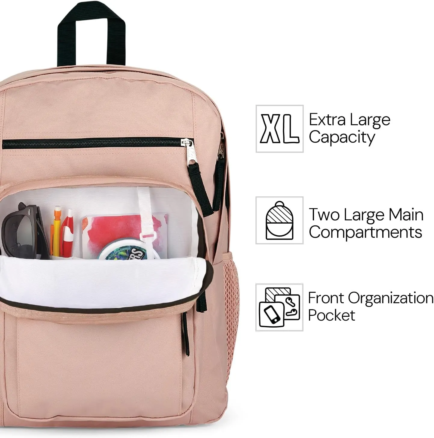 JanSport Laptop Backpack - Computer Bag with 2 Compartments, Ergonomic Shoulder Straps, 15” Laptop Sleeve, Haul Handle - Cyberspace Galaxy