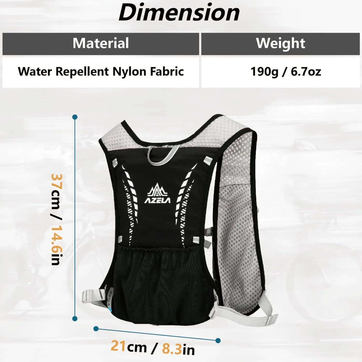 JEELAD Lightweight Running Vest for Women and Men with 1.5L Water Bladder for Hiking Trail Running Gear Cycling Marathon