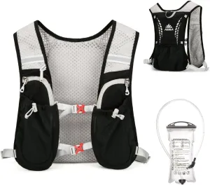 JEELAD Lightweight Running Vest for Women and Men with 1.5L Water Bladder for Hiking Trail Running Gear Cycling Marathon