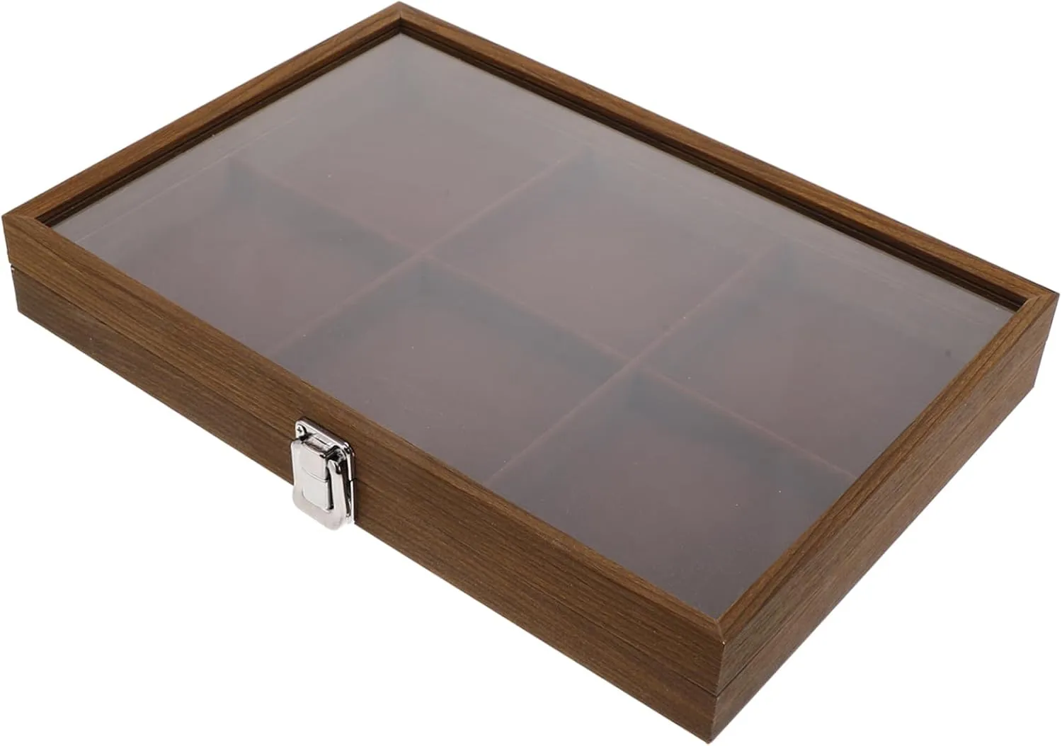 Jewelry Storage Box Handwoven Flat Wicker Vintage Jewelry Display Case for Necklaces Earrings