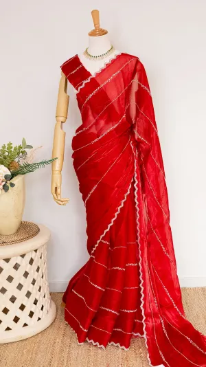 Jimmy Choo Hand Embroidered Saree