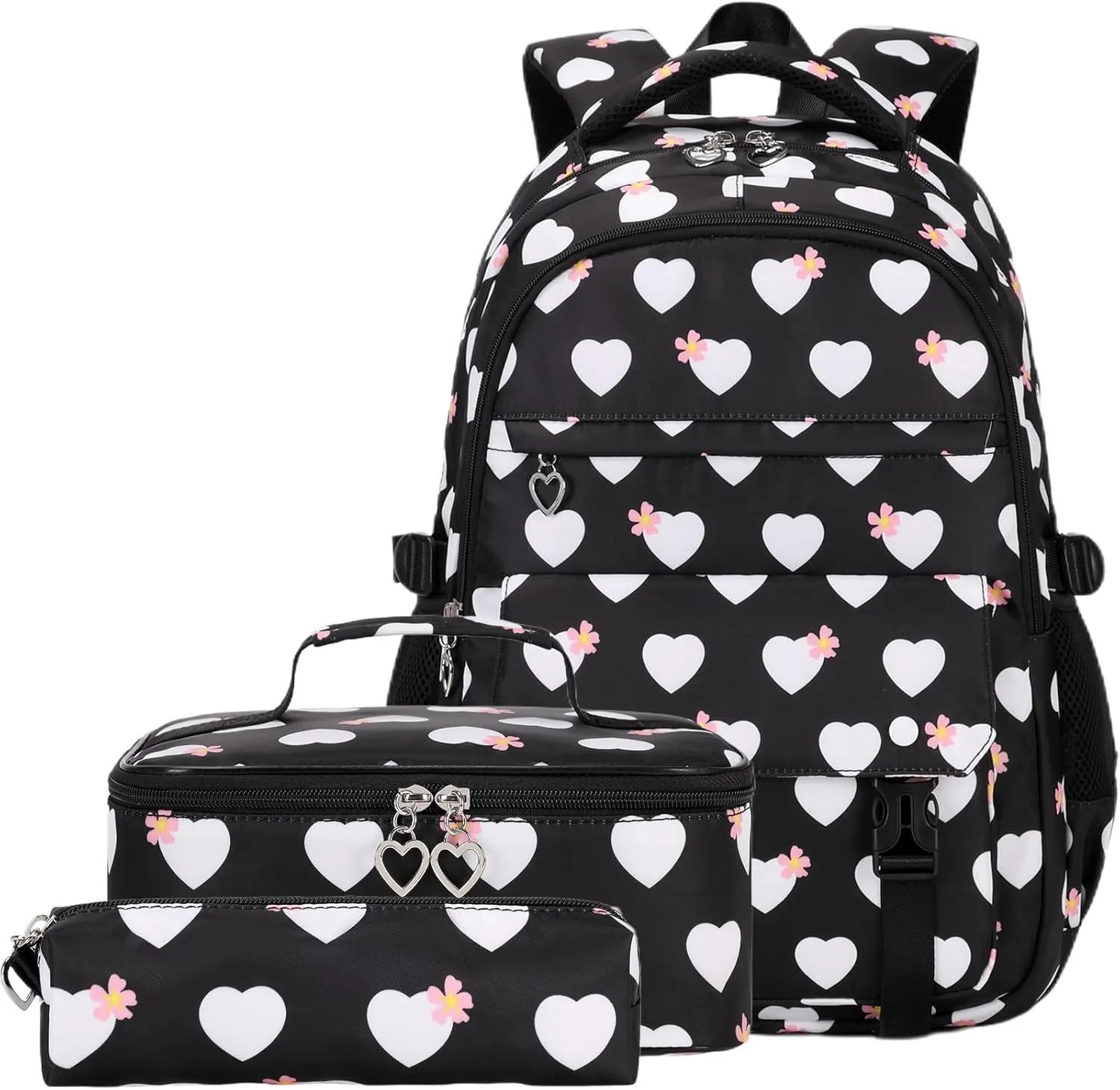 Joyfulife Kids Backpack for Girls Elementary Primary Middle School Bag Teens Childs Bookbag Back to School Bag with Lunch Box Set