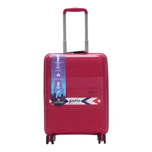 Justpack Pl106-  PP unbreakable 8 wheels Cabin Luggage - Pink