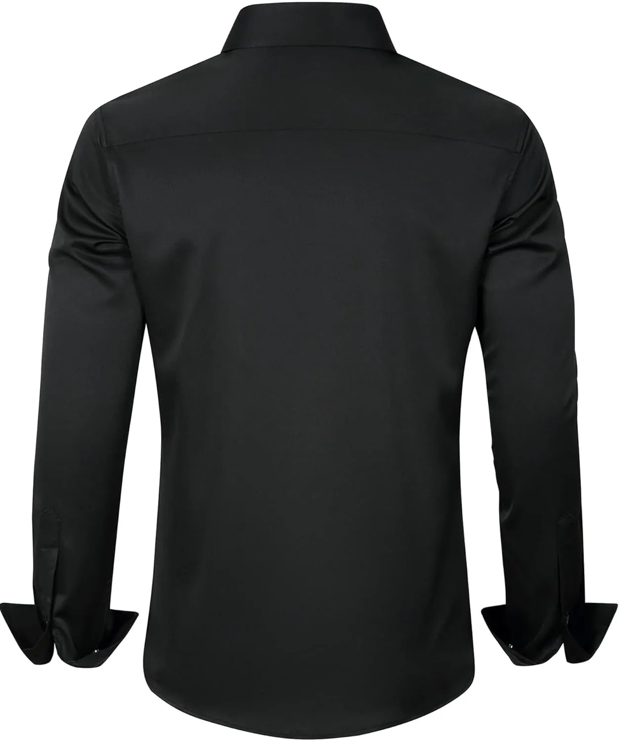 J.VER Boy's Long Sleeve Dress Shirts Solid Stretch Wrinkle-Free Shirt Kids Casual Button Down Shirts