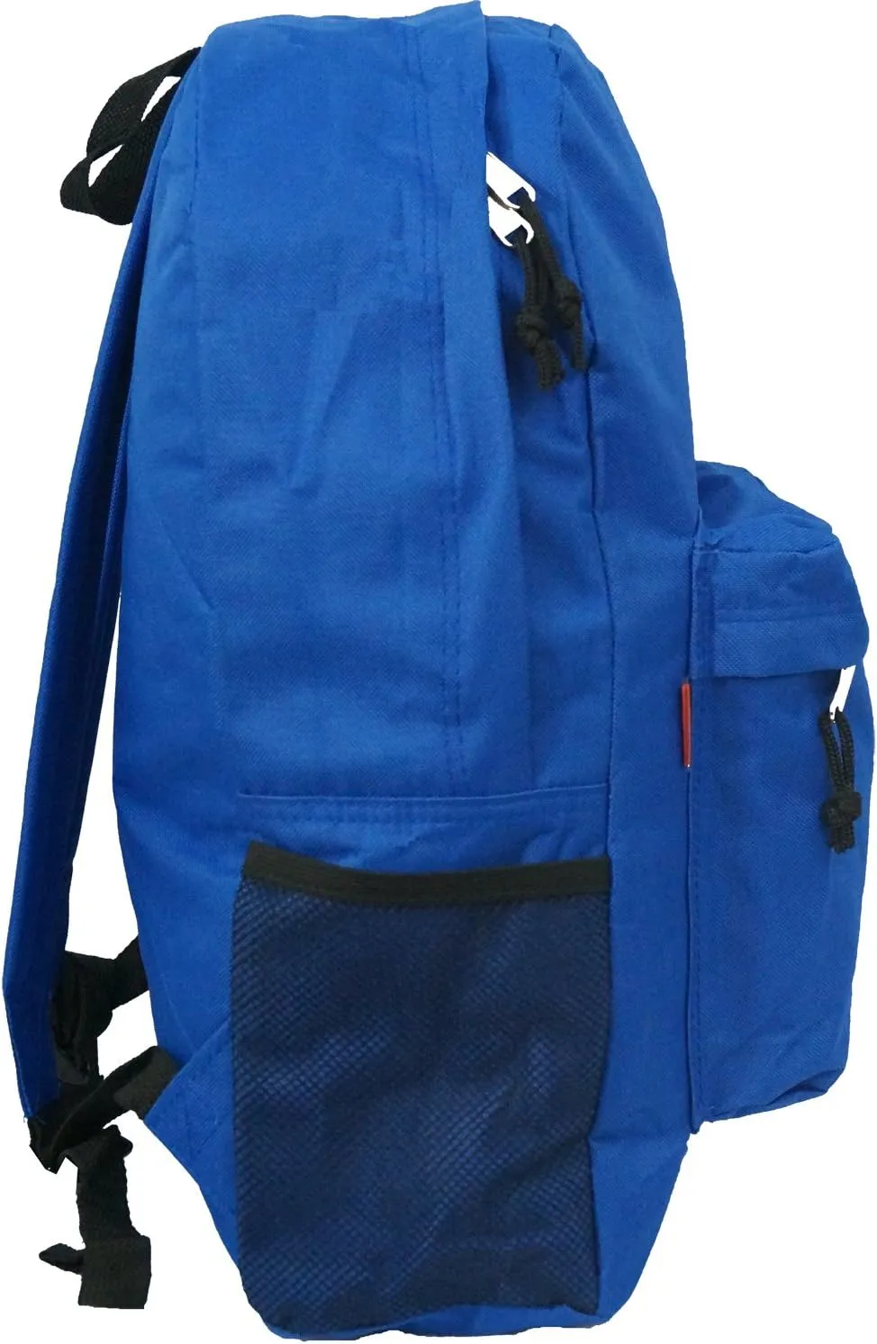 K-Cliffs Wholesale Classic Backpack 18 inch Basic Bookbag Padded Back Bulk Case Lot of 30pcs Simple Schoolbag Assorted Color