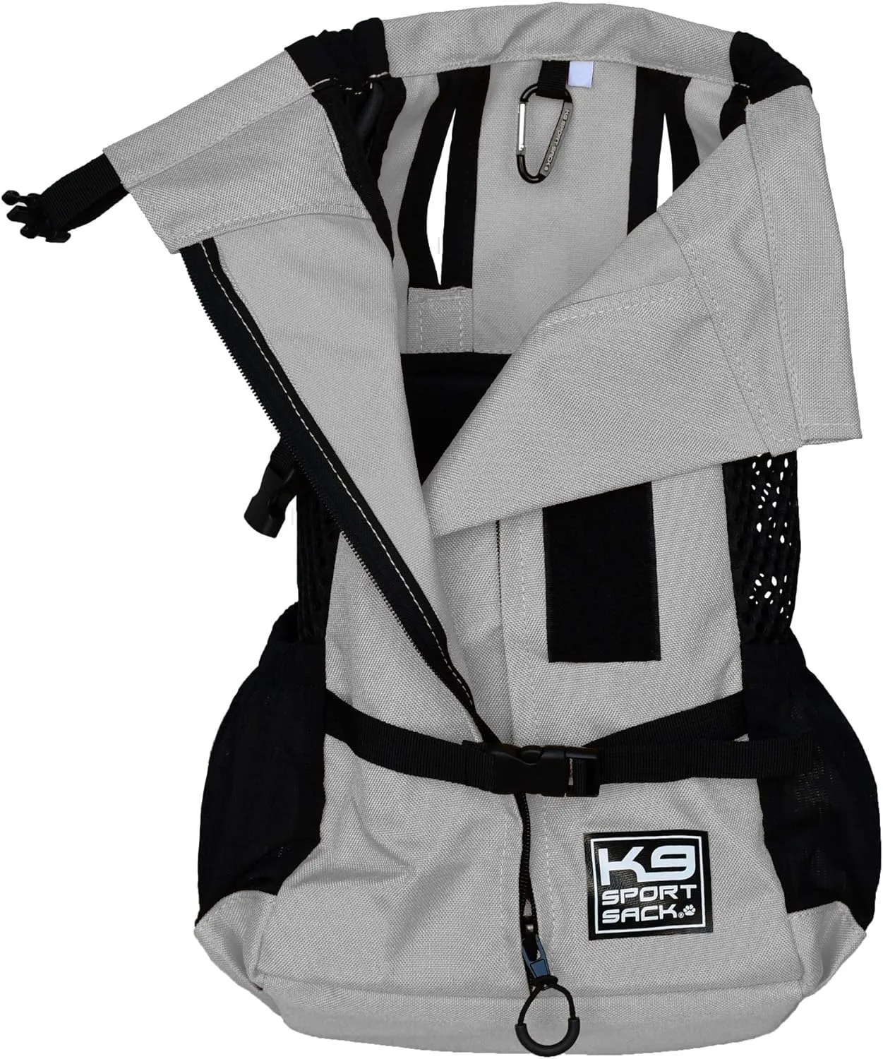 K9 Sport Sack | Dog Carrier Adjustable Backpack (Large, Plus 2 - Light Grey)