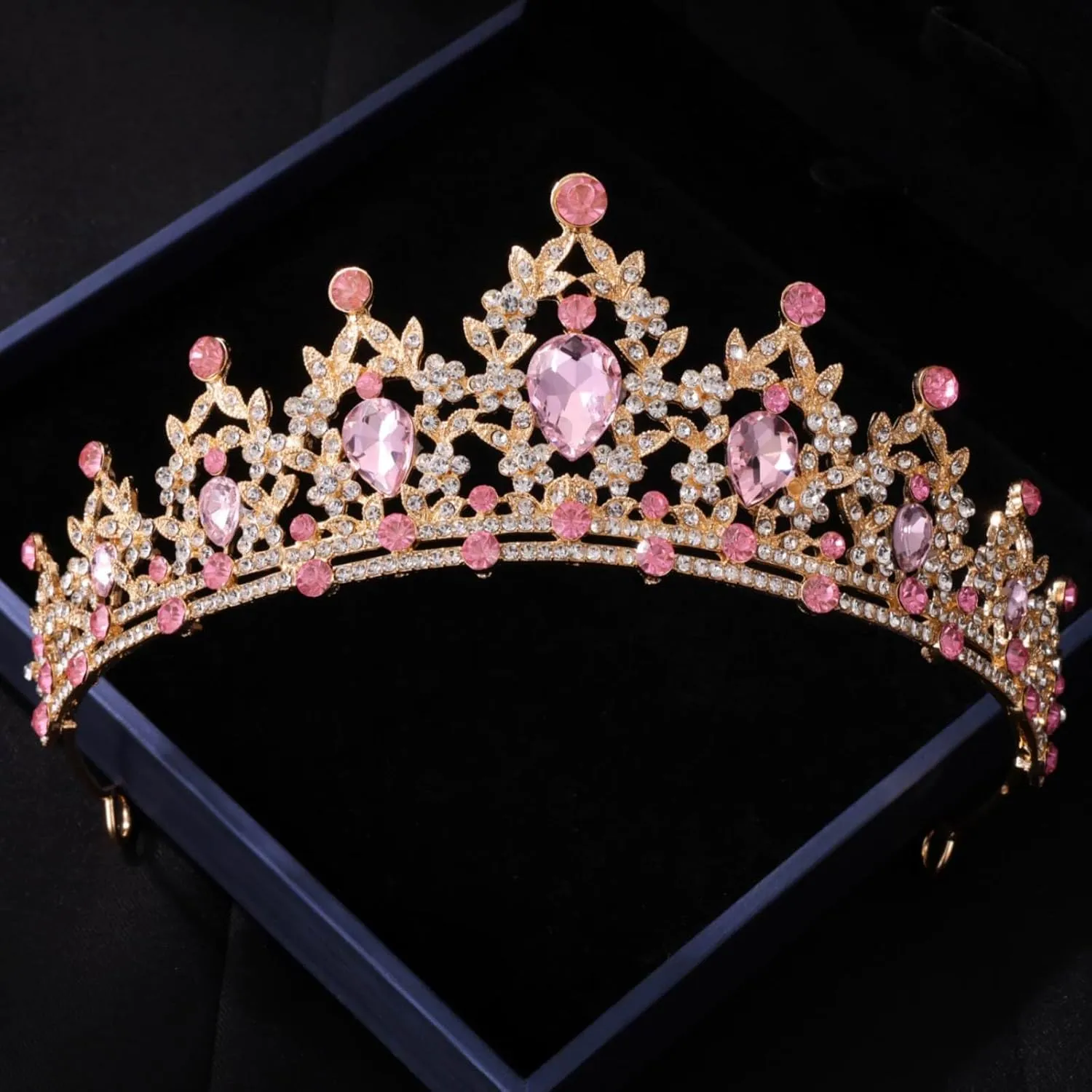 Kamirola Tiaras and Crowns for Women,Tiaras Earrings Necklace, Crystal Bridal Jewelry Set, Costume Party Halloween Prom Pageant Jewelry for Women(TR45)