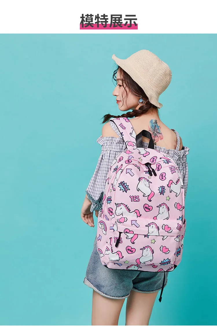 Kawaii Horse Printing Backpack