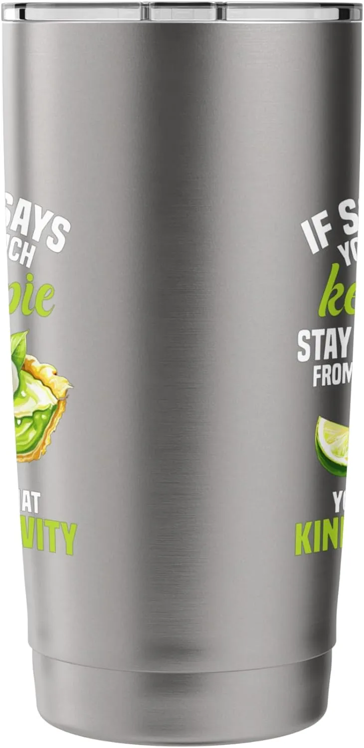 Key Lime Pie Dessert Too Much Florida Pie Recipe Baking Stainless Steel Insulated Tumbler
