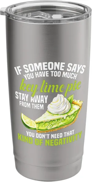 Key Lime Pie Dessert Too Much Florida Pie Recipe Baking Stainless Steel Insulated Tumbler