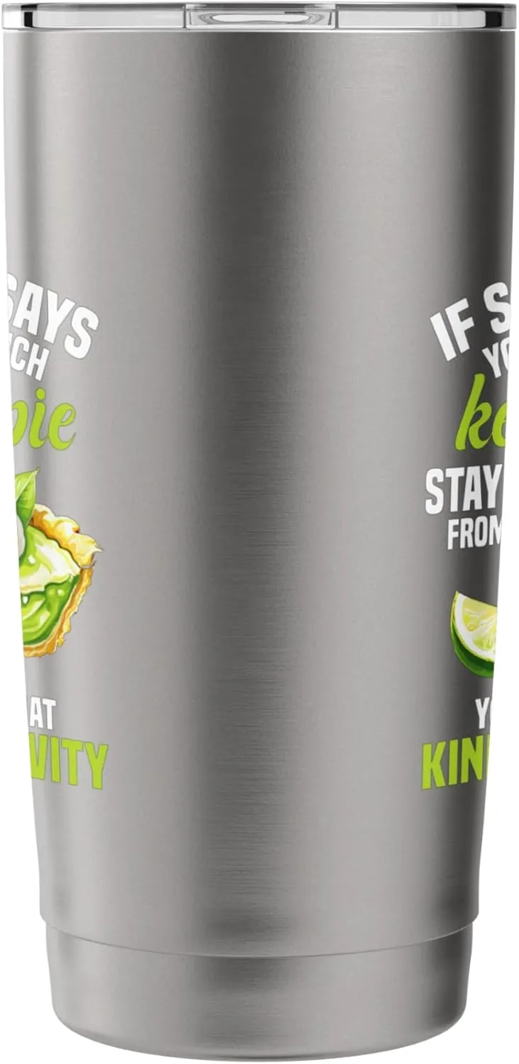 Key Lime Pie Dessert Too Much Florida Pie Recipe Baking Stainless Steel Insulated Tumbler