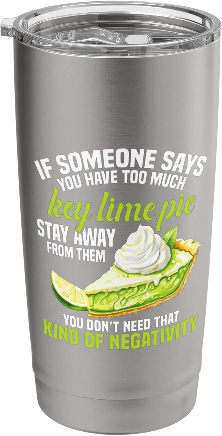 Key Lime Pie Dessert Too Much Florida Pie Recipe Baking Stainless Steel Insulated Tumbler