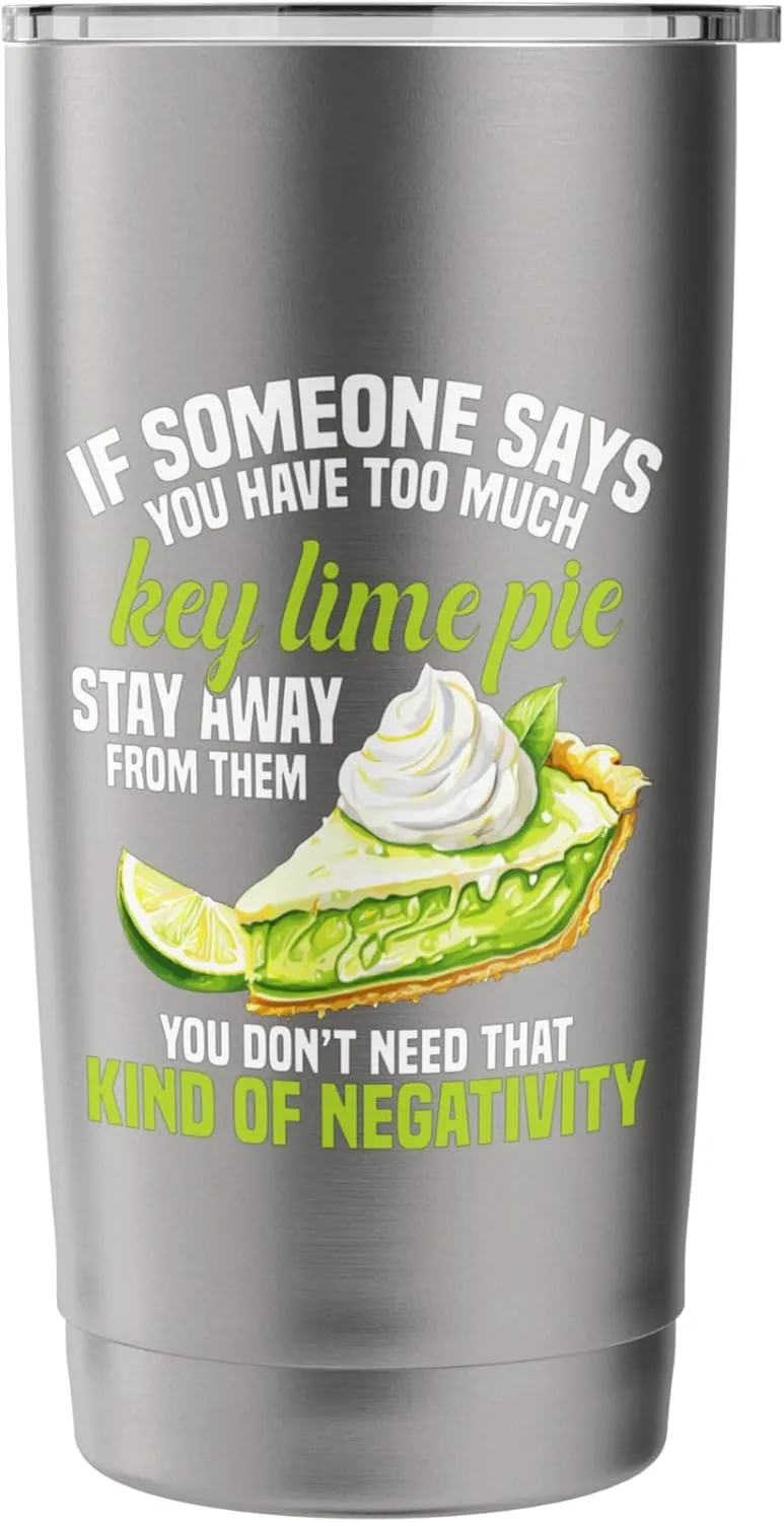 Key Lime Pie Dessert Too Much Florida Pie Recipe Baking Stainless Steel Insulated Tumbler