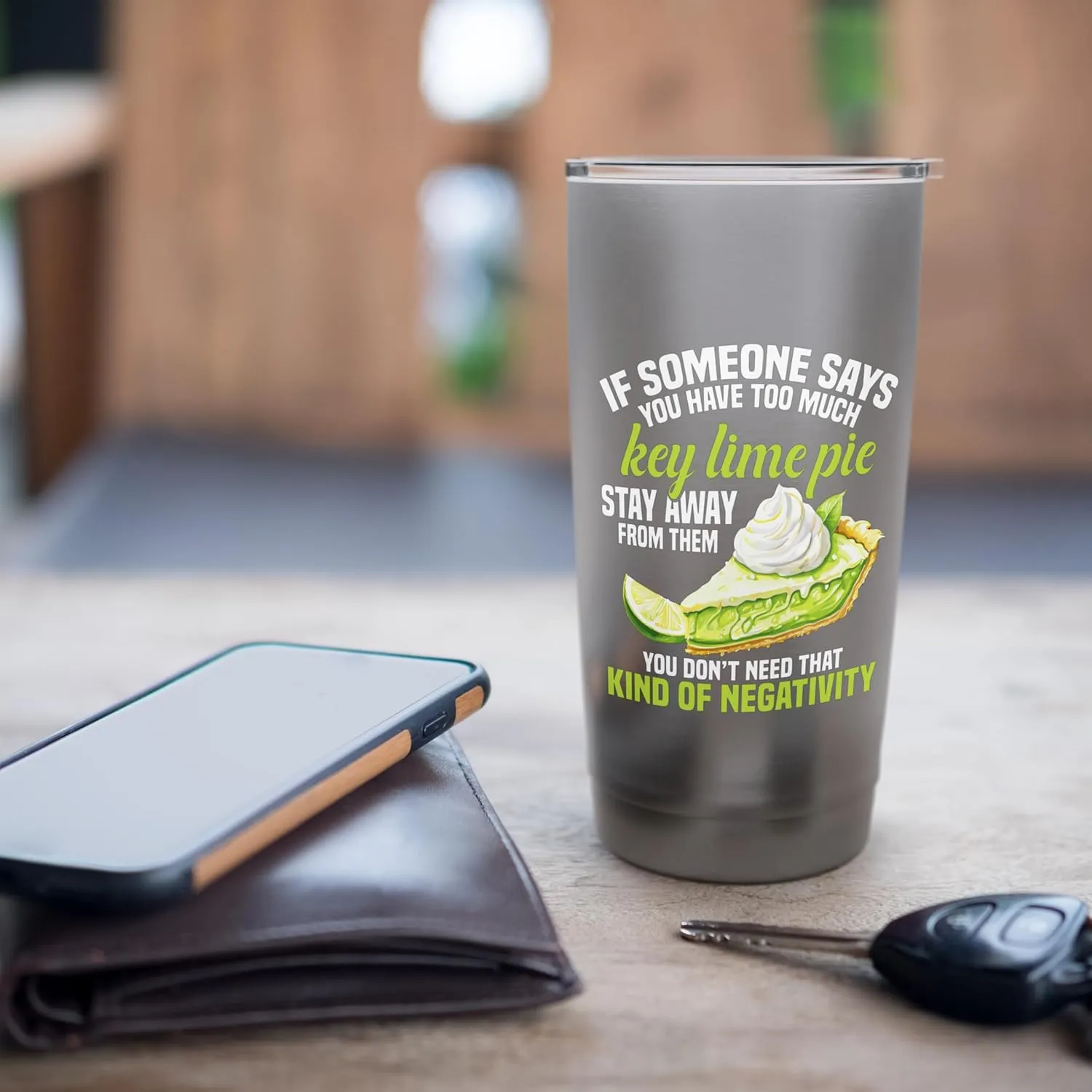 Key Lime Pie Dessert Too Much Florida Pie Recipe Baking Stainless Steel Insulated Tumbler