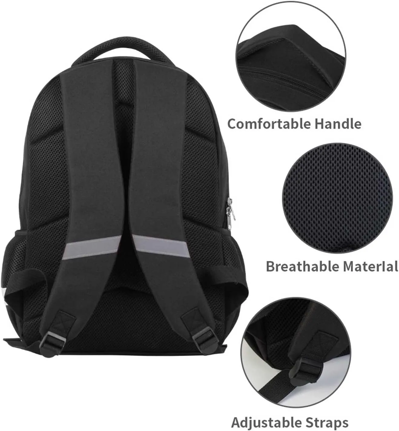 Kids Backpack for Boys Girls, Children Teens Back Pack for Elementary Primary, School Bag with Firefighter Helmet Pattern, Durable and Comfortable Black Bookbag for Students Aged 6 