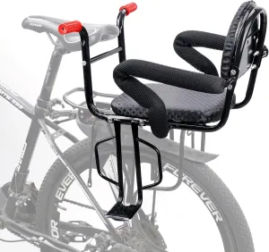 Kid's Bike seat,Child Seat for Adult Bike, Rear BCK Seat for Kids Back Mount, Seat for Kids Over 50 lbs, Rear Frame Mounted Baby Bike Seats Kids Safety