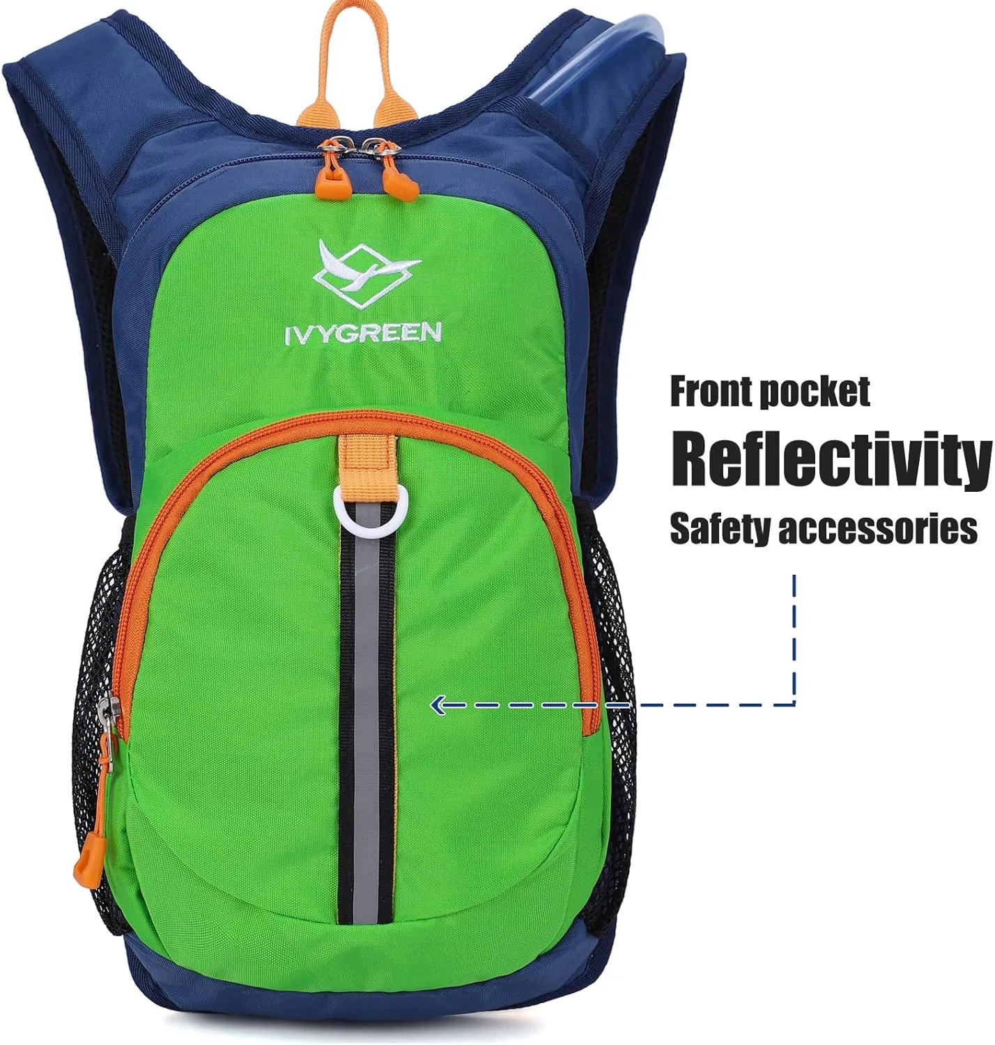 Kids Hydration Backpack, Hiking Backpack for Boys or Girls with 1.5L Water Bladder