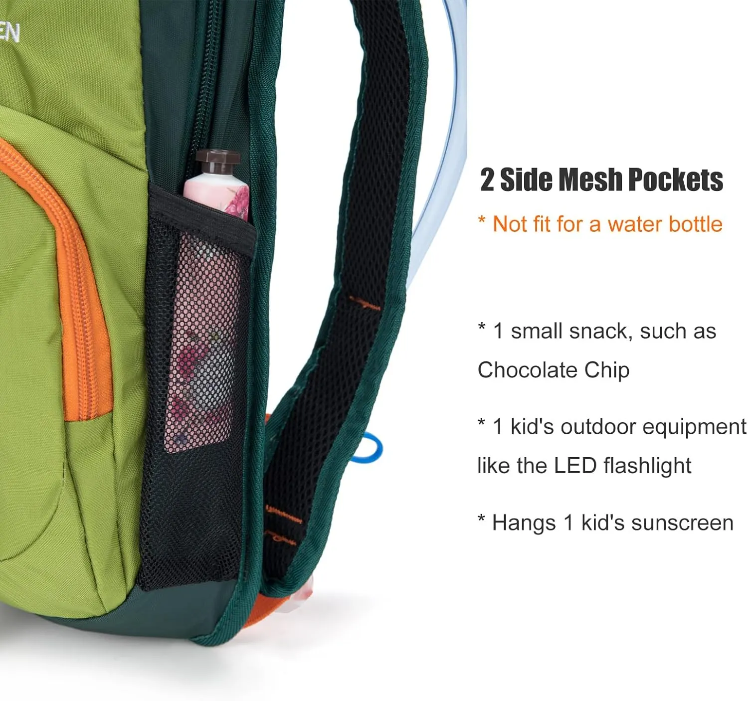 Kids Hydration Backpack, Hiking Backpack for Boys or Girls with 1.5L Water Bladder