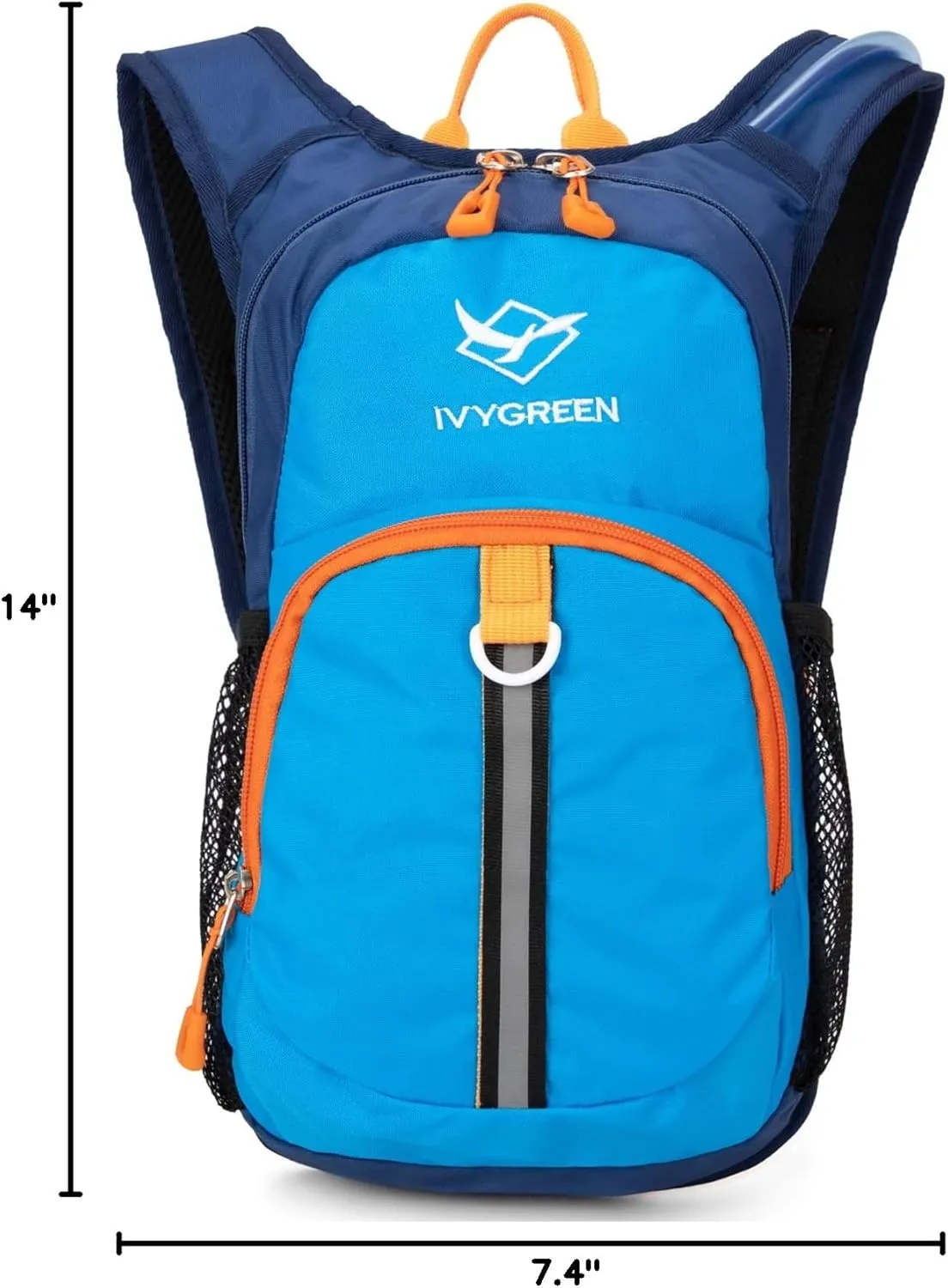Kids Hydration Backpack, Hiking Backpack for Boys or Girls with 1.5L Water Bladder