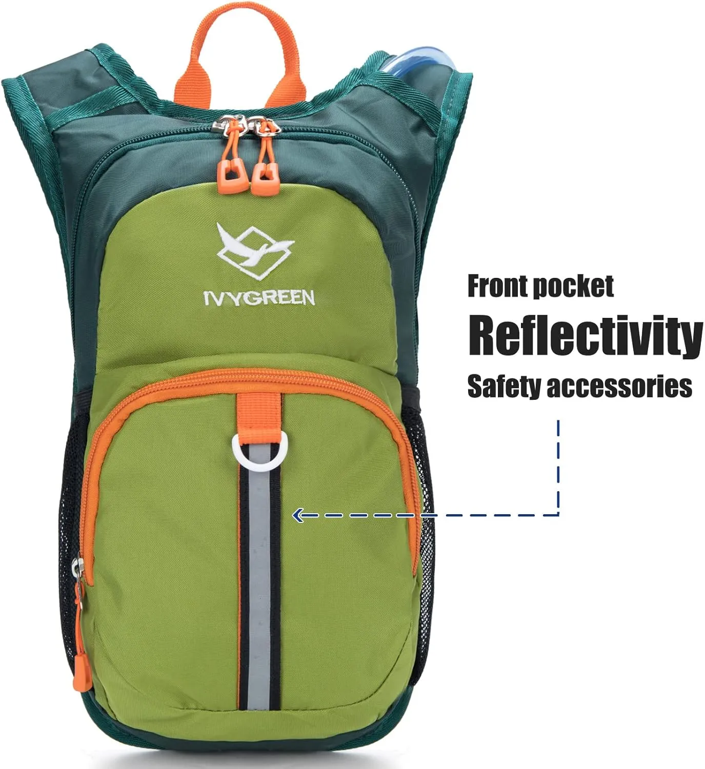 Kids Hydration Backpack, Hiking Backpack for Boys or Girls with 1.5L Water Bladder