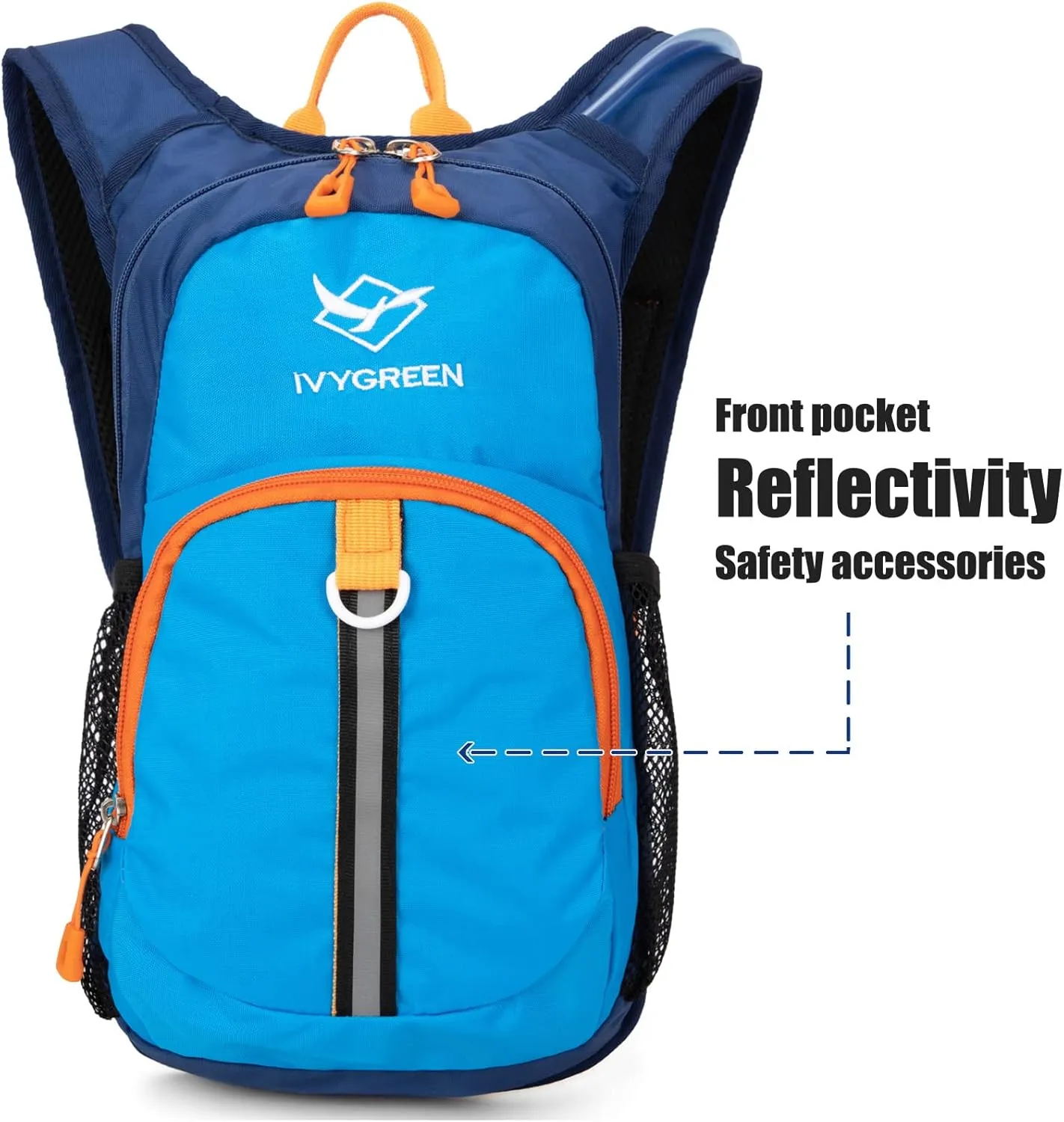 Kids Hydration Backpack, Hiking Backpack for Boys or Girls with 1.5L Water Bladder