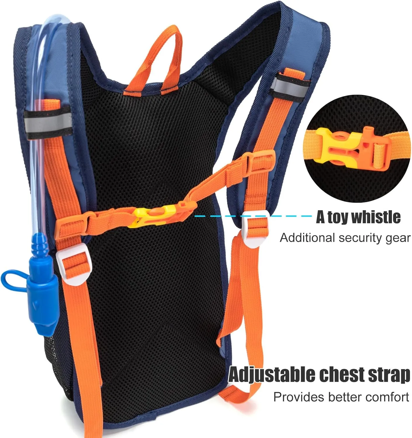 Kids Hydration Backpack, Hiking Backpack for Boys or Girls with 1.5L Water Bladder