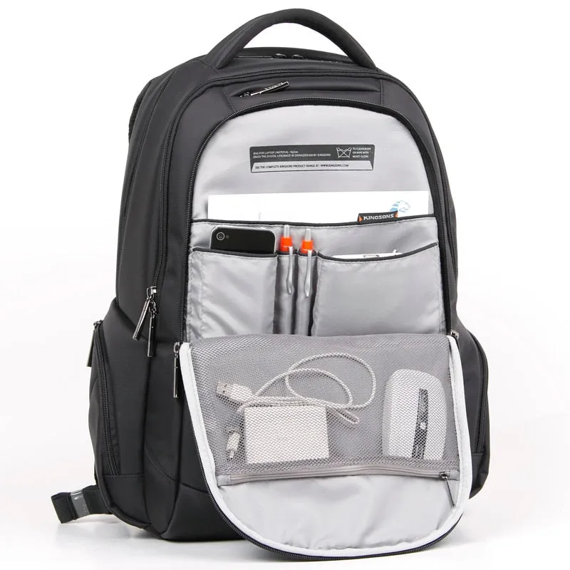 Kingsons 15 inch Black Laptop Backpacks School