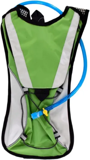 Kole Import Hydration Backpack 2L Bladder with Flexible Drinking Tube, Lightweight for Running, Hiking, Cycling, Hunting, Fishing, Survival