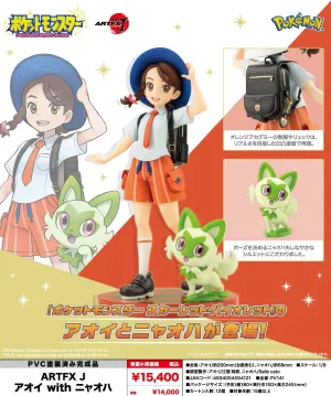 Kotobukiya Pokemon Series ARTFX J Aoi with Nyaoha 1/8 Scale PVC Pre-Painted Complete Figure
