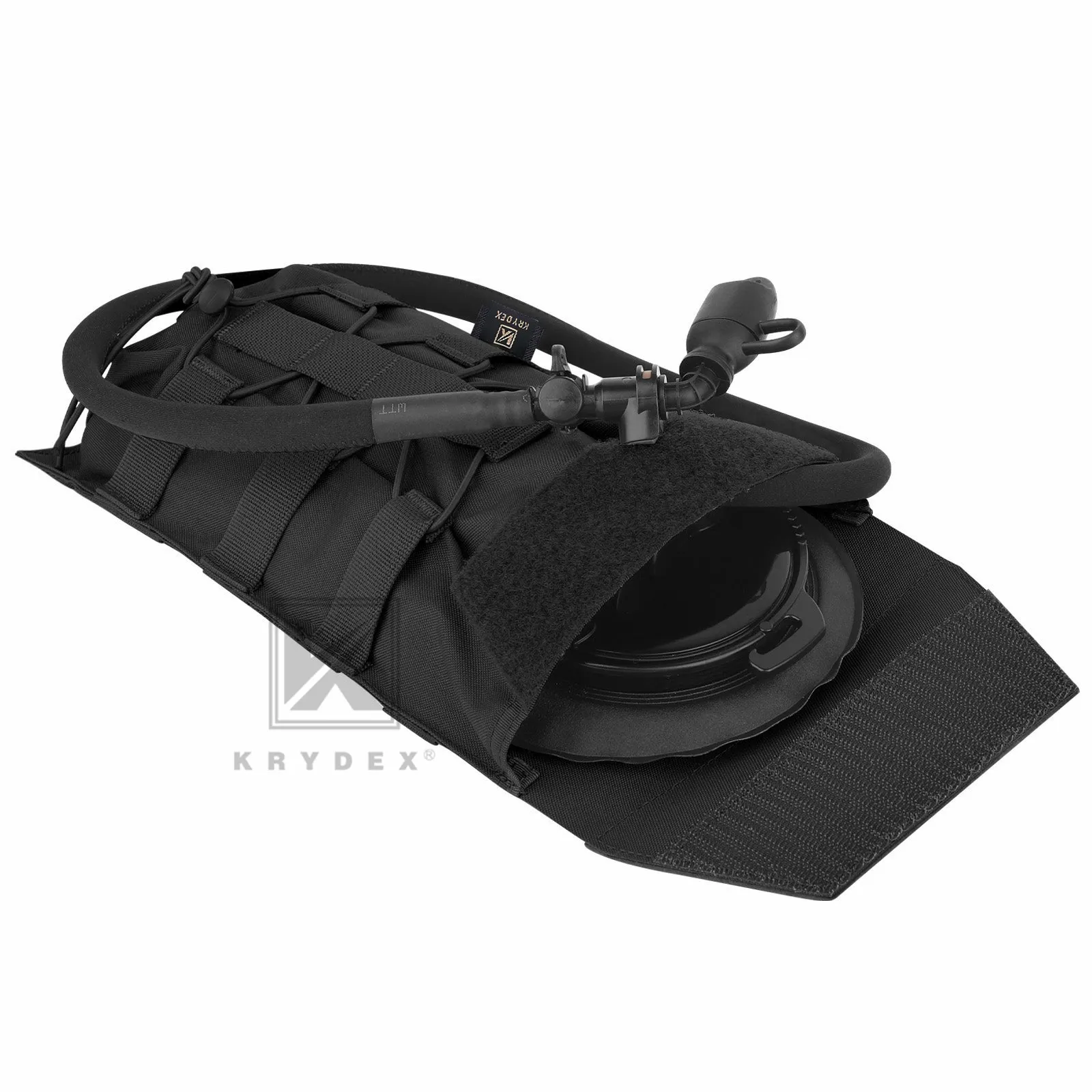 Krydex Tactical 50 oz Hydration Carrier MOLLE Pack Modular Water Bladder Pouch