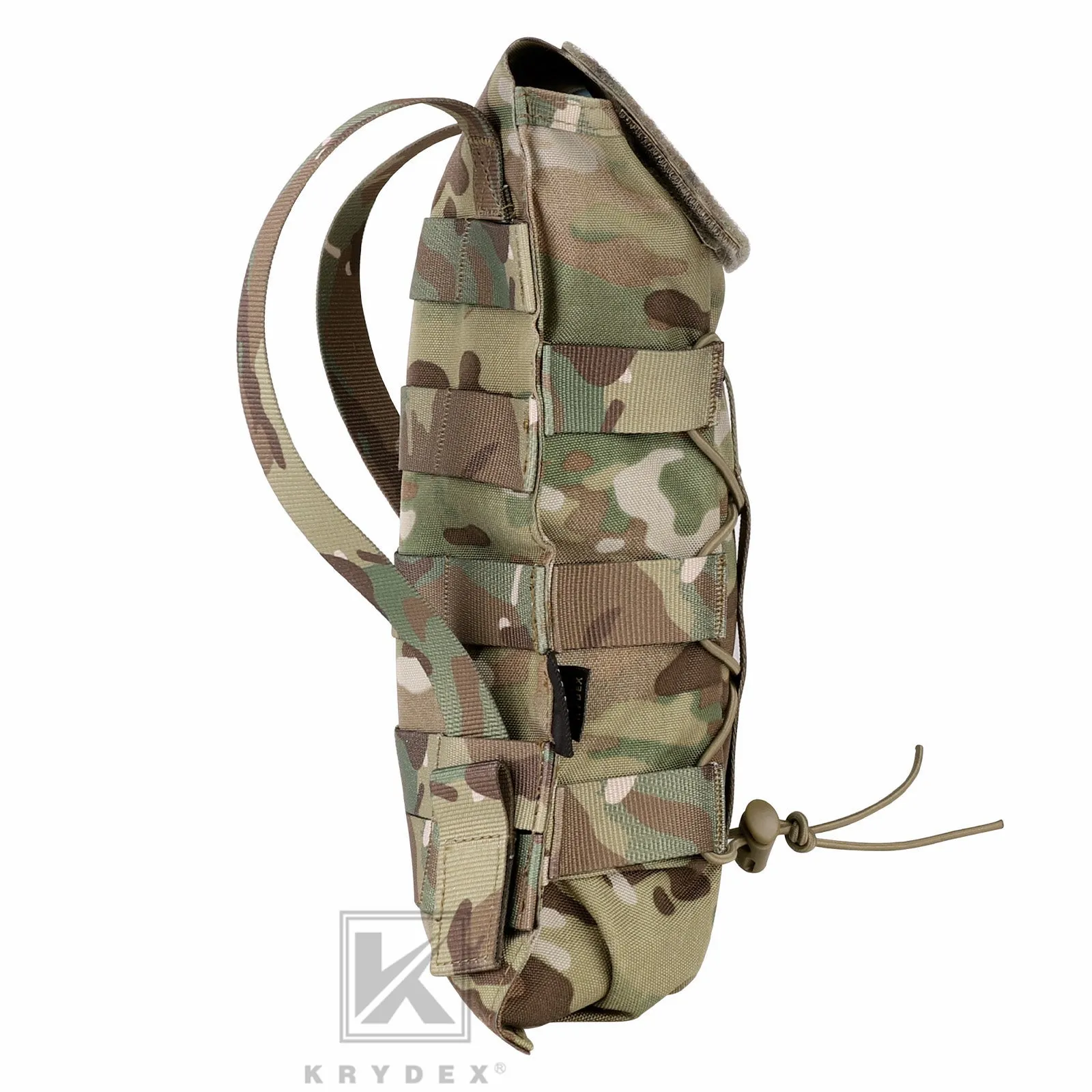 Krydex Tactical 50 oz Hydration Carrier MOLLE Pack Modular Water Bladder Pouch