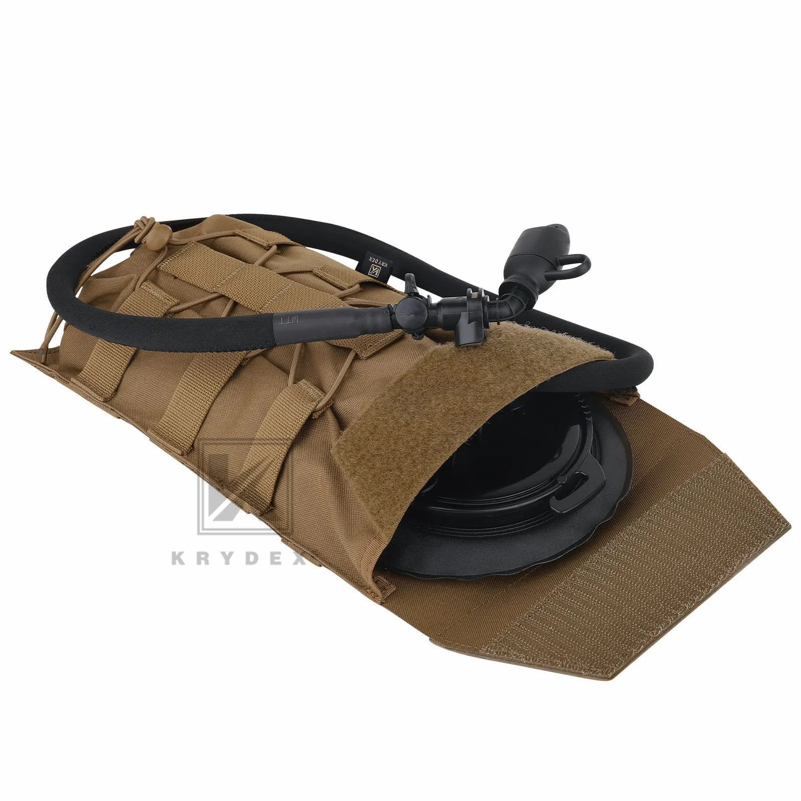 Krydex Tactical 50 oz Hydration Carrier MOLLE Pack Modular Water Bladder Pouch