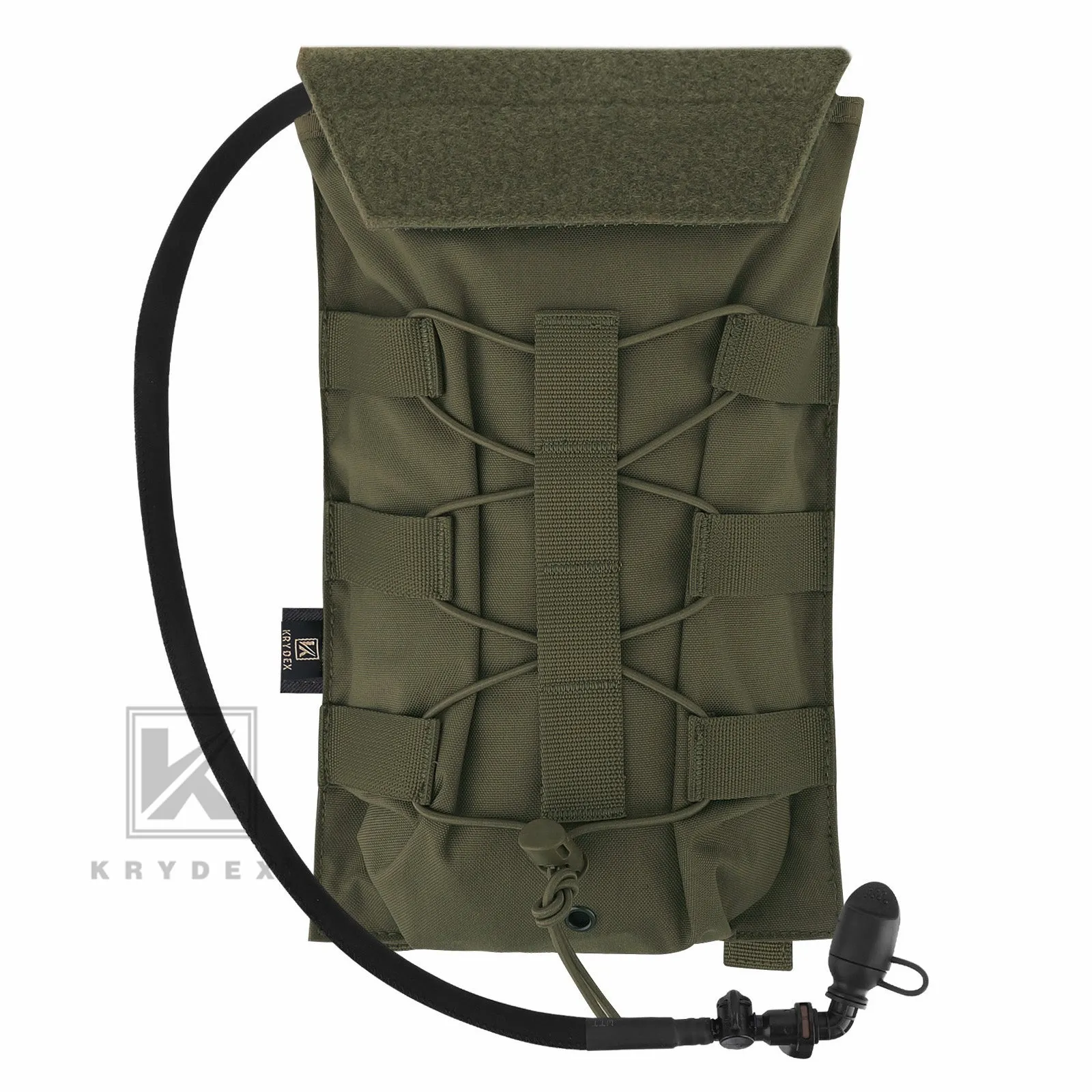 Krydex Tactical 50 oz Hydration Carrier MOLLE Pack Modular Water Bladder Pouch