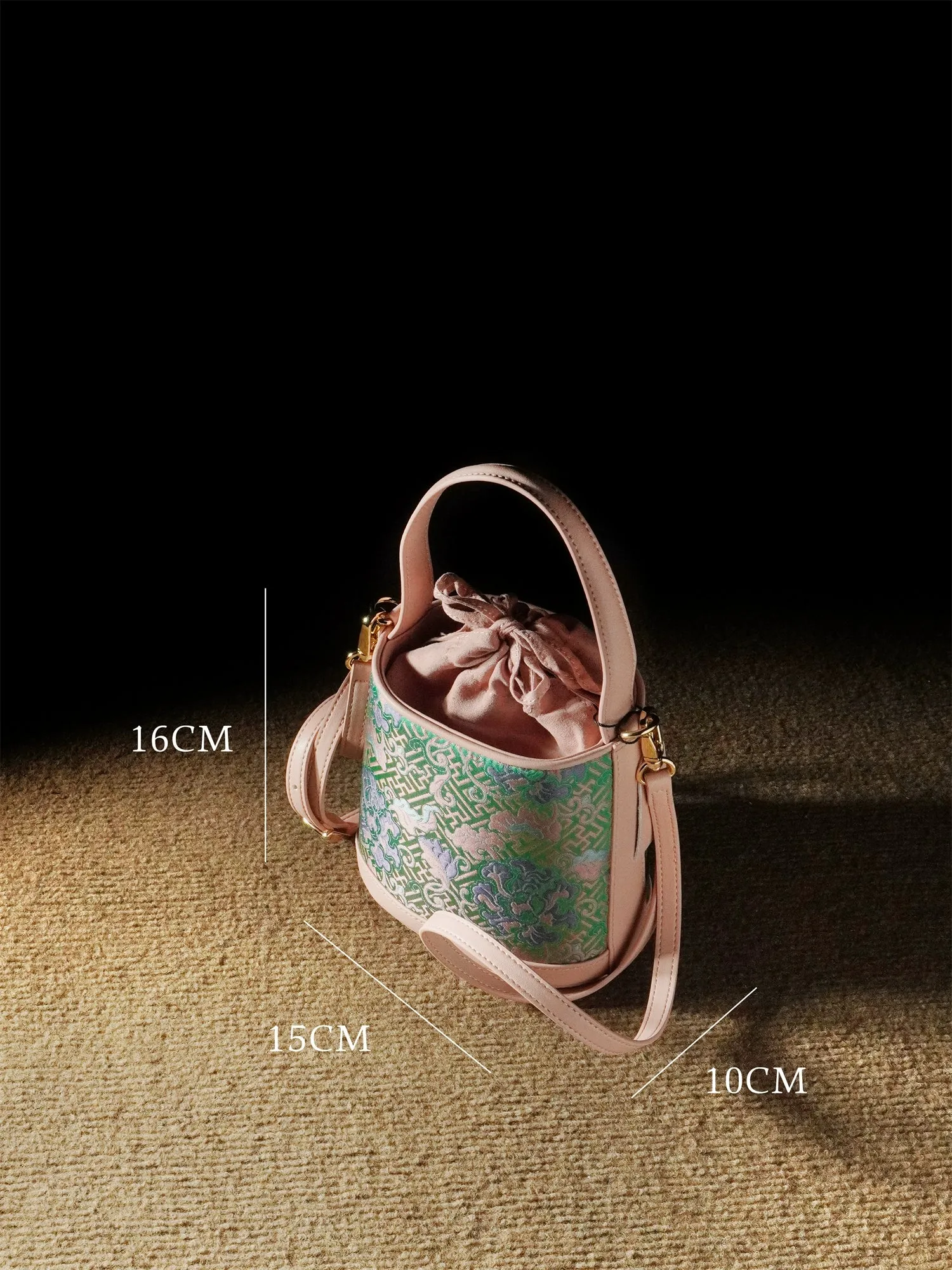 Lady Yang Pink Bucket Bag for Women