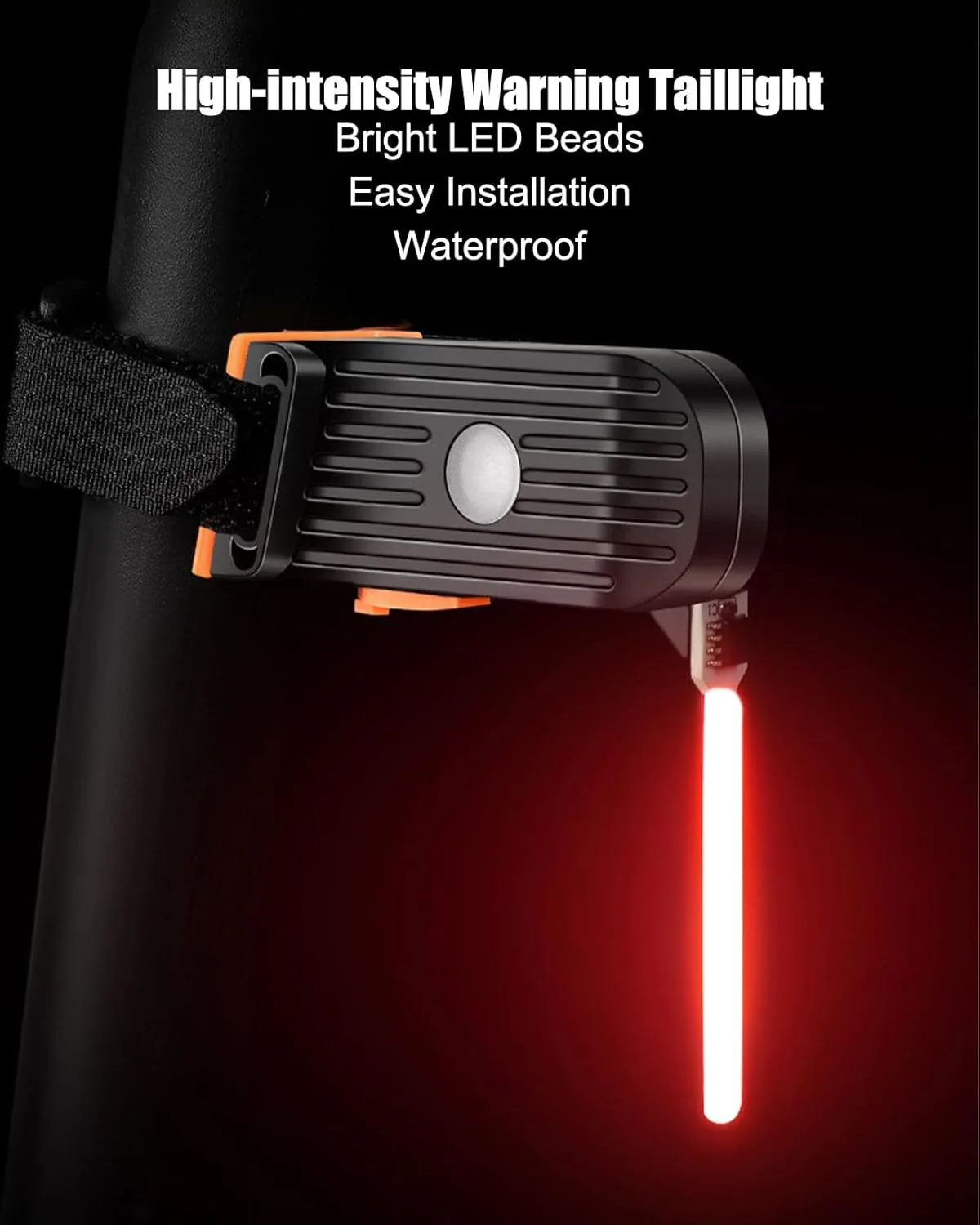 LED Bike Light Flow Tail Lights Rechargeable for Night Riding Flash Lights Red Night Light Rear Bike Wheel Lights USB Light Bike Accessories Taillights Auto On/Off 5 Modes,Waterproof