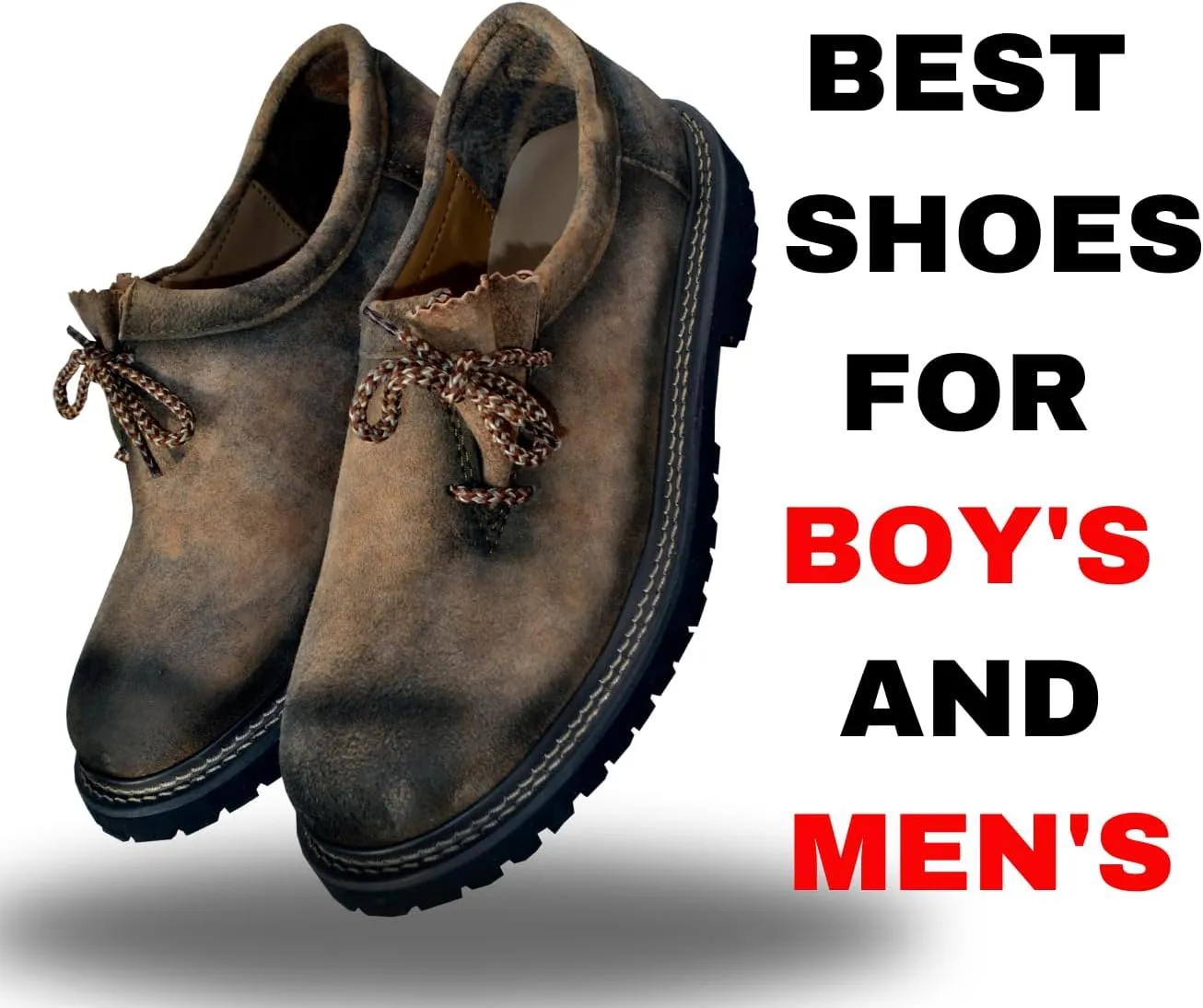 Lederhosen Men's Bavarian Authentic German Shoes for Outfit Trachten Real Leather Western Traditional Oktoberfest