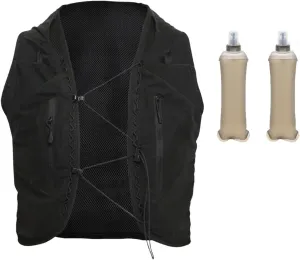 Lightweight Daypack Hydration Vest with Two Water Bottles for Running and Hiking