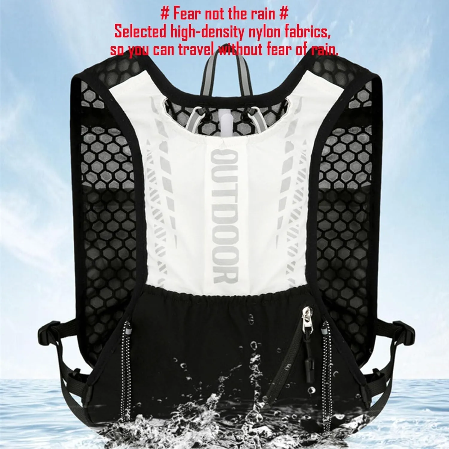 Lightweight Hydration Backpack with 2L Water Bladder, Insulated Hydration Pack for Cycling, Hiking, Running, Climbing