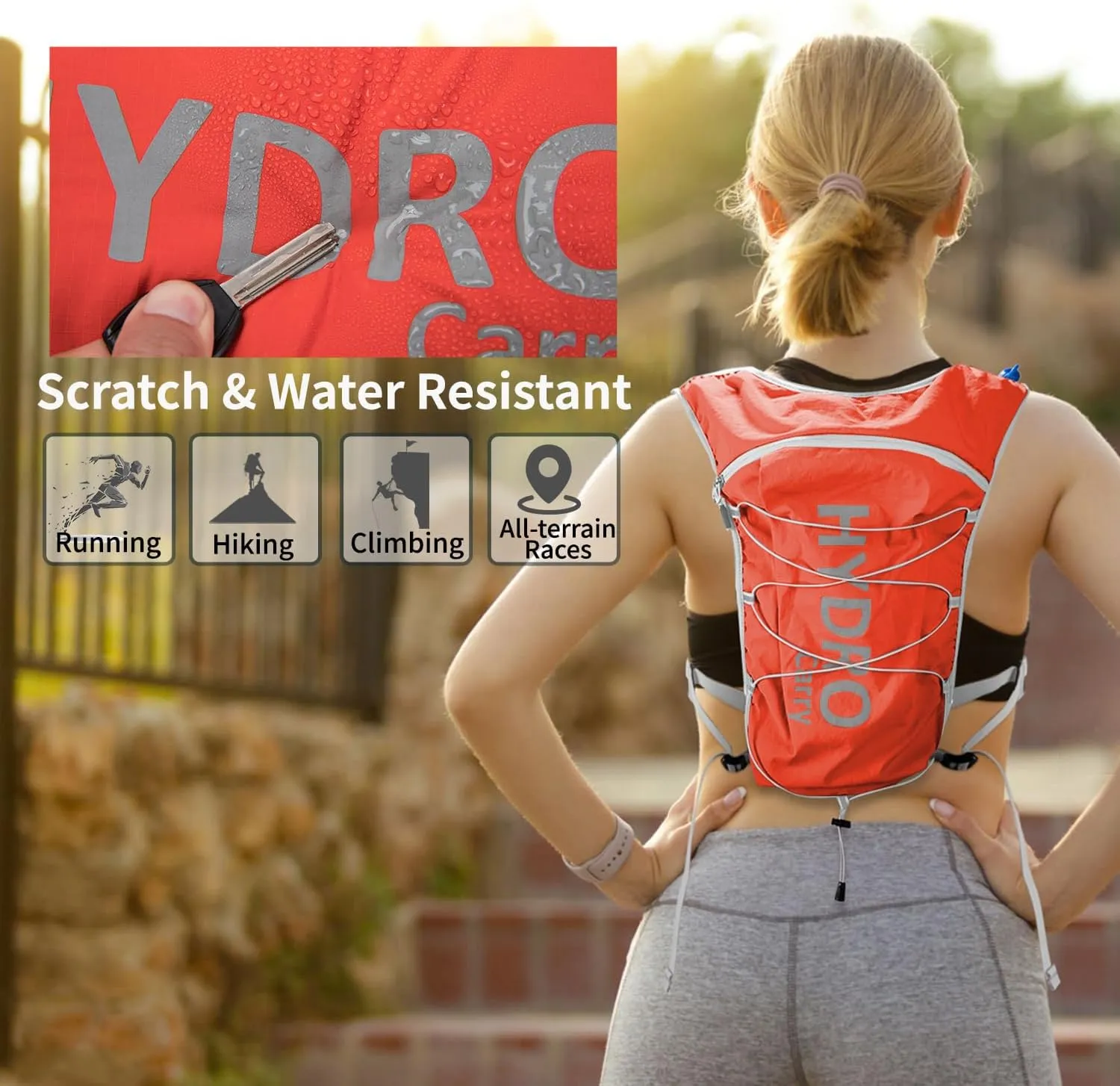 Lightweight Running Vest for Women and Men Hydration Backpack Pack with 1.5L Water Bladder Bag for Hiking Trail Running Gear Cycling Marathon