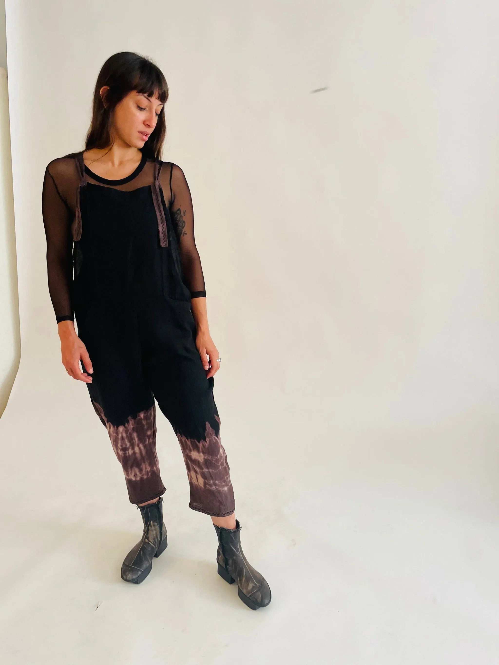 Linen Embroidery Jumpsuit