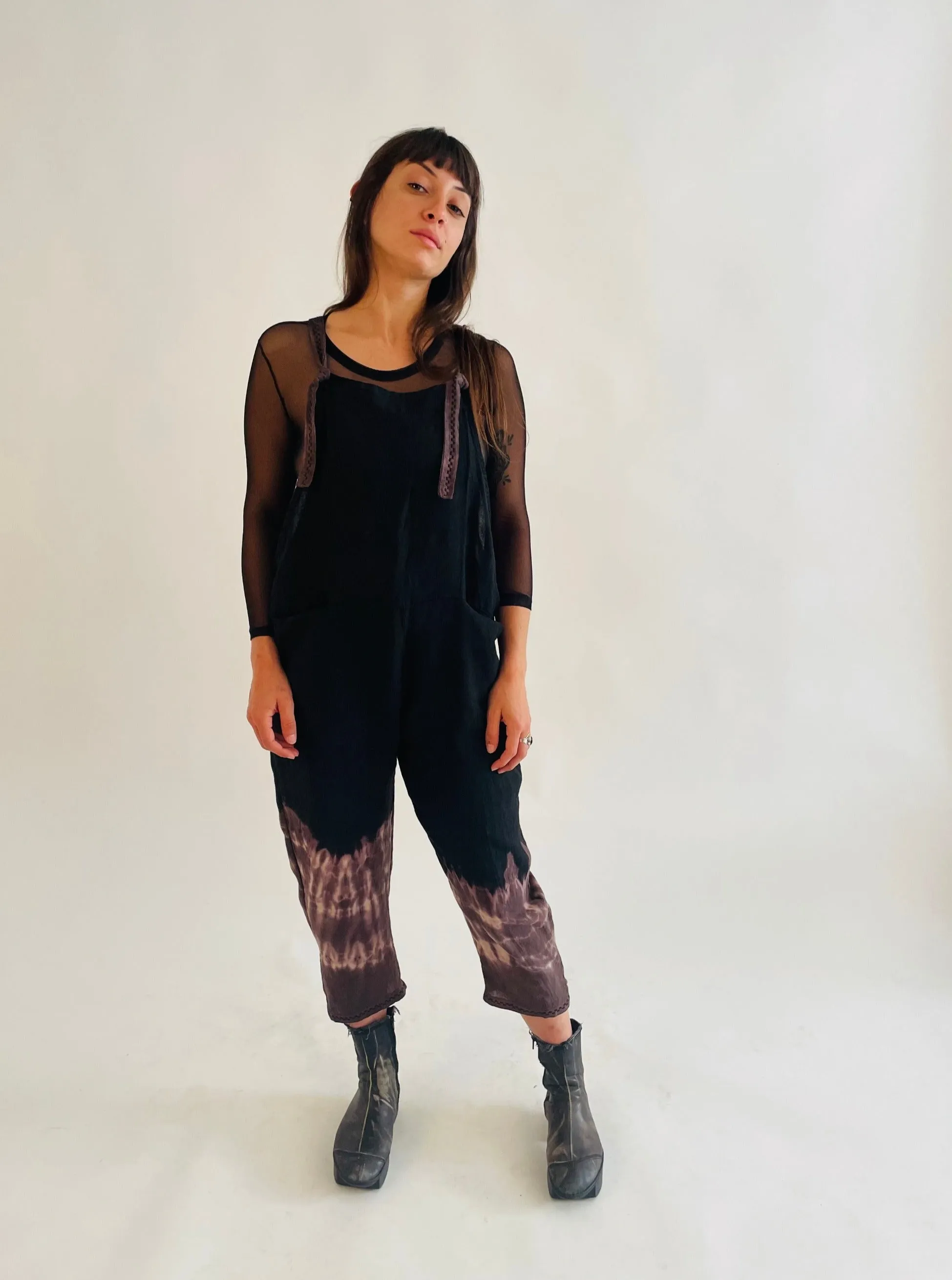 Linen Embroidery Jumpsuit