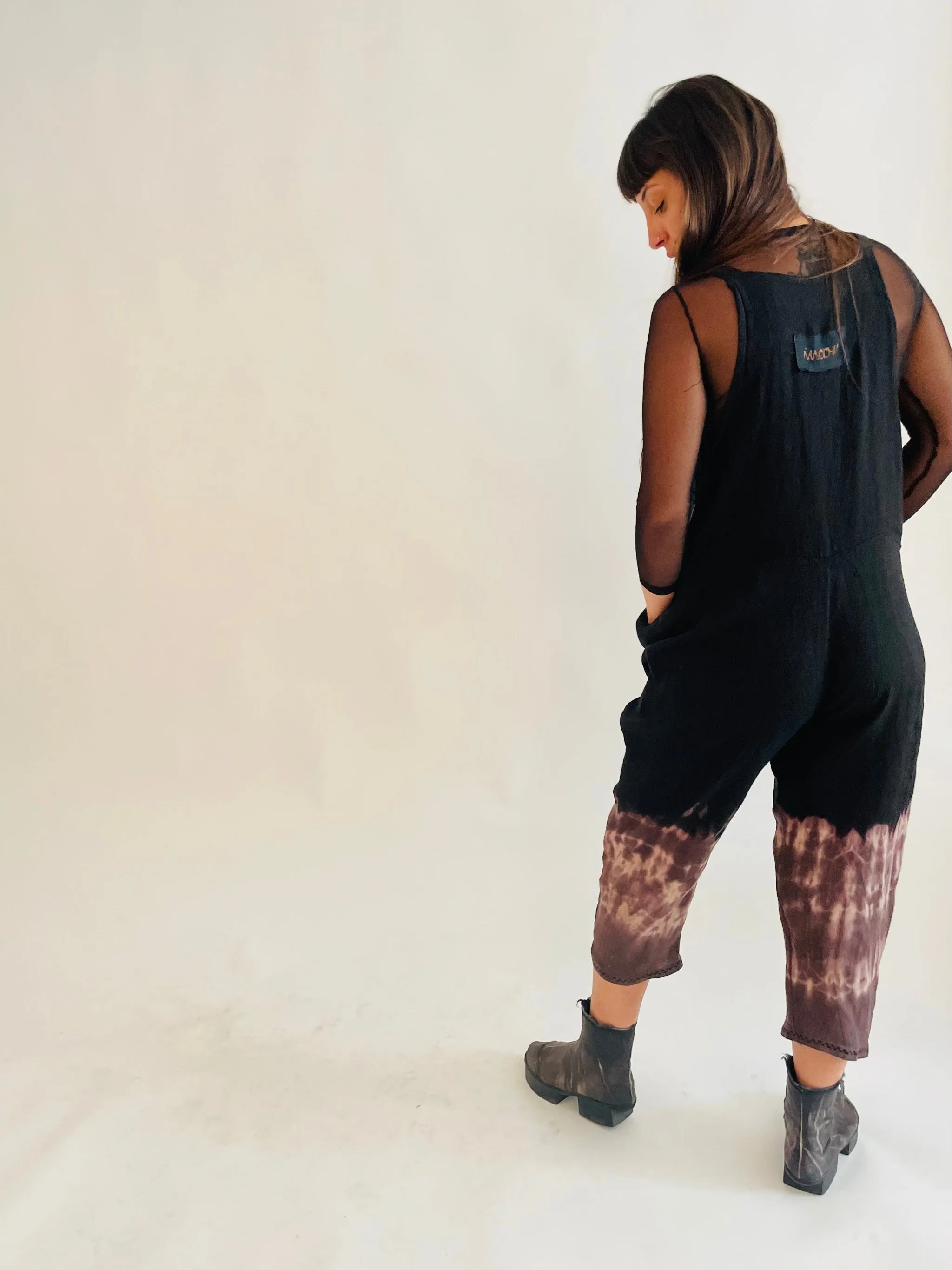 Linen Embroidery Jumpsuit