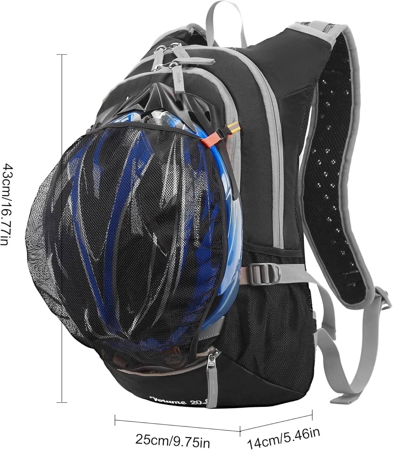 LOCALLION Cycling Backpack Biking Daypack for Outdoor Sports Running Breathable Hydration Pack Men Women 18L