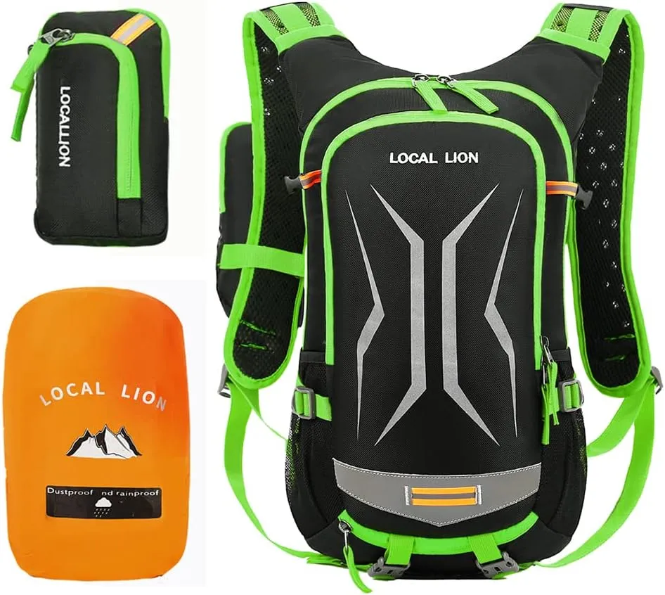 LOCALLION Cycling Backpack Biking Daypack for Outdoor Sports Running Breathable Hydration Pack Men Women 18L